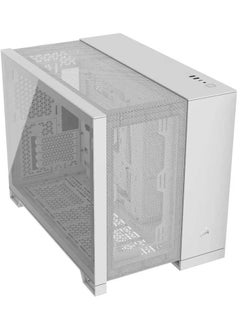 CORSAIR 2500D AIRFLOW Small-Tower mATX Dual Chamber PC Case – Tempered Glass – Reverse Connection Motherboard Compatible – White  - Image 1