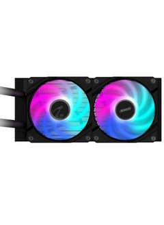 GIGABYTE AORUS Waterforce II 240 Liquid CPU Cooler, 240mm Radiator with 2X 120mm Low Noise ARGB Fans, Compatible with Intel LGA1700 & AMD AM5  - Image 4