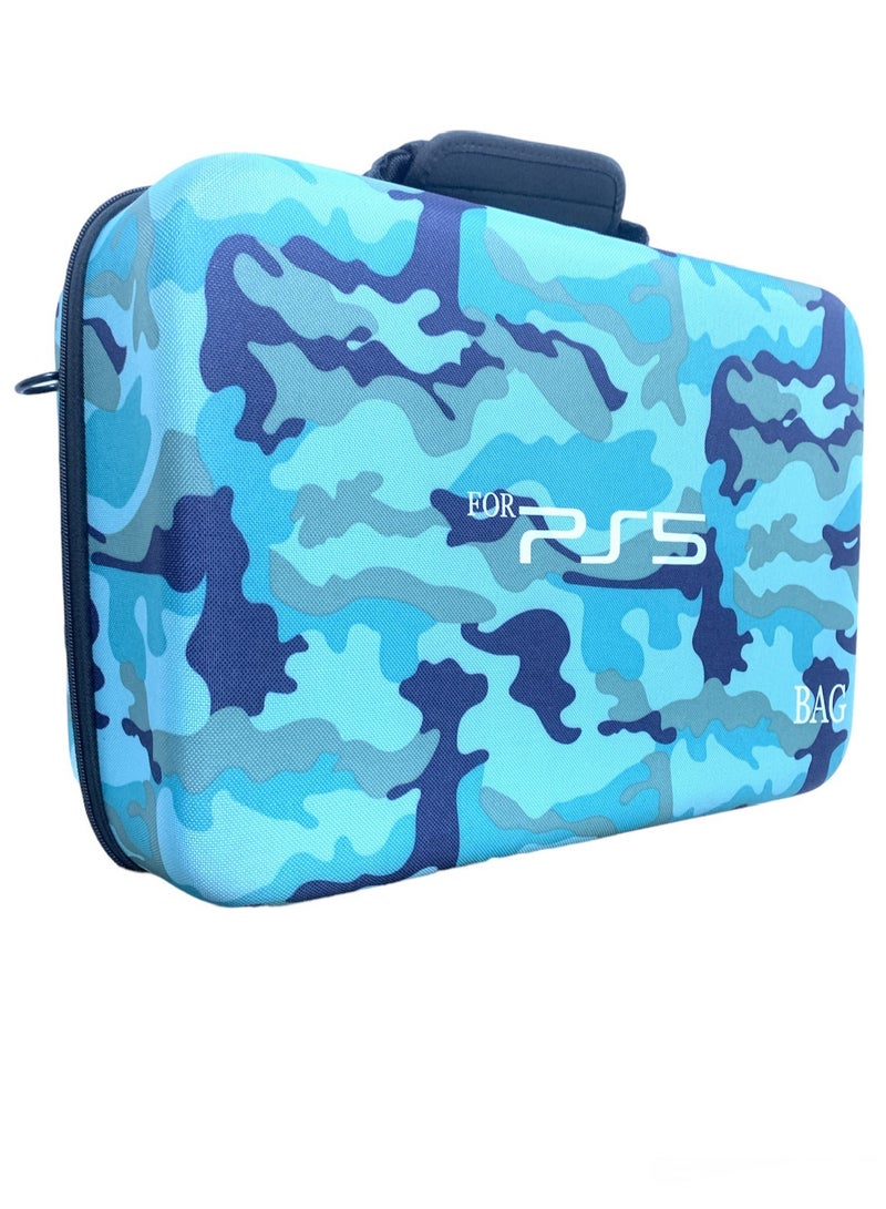 لوج الكترونيكس  حقيبة صلبة لجهاز بلاي ستيشن 5 - أزرق مموه - Image 2