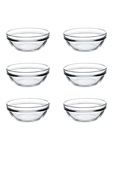 Pasabahce Chef’s Small Bowl Set of 6 bowls -(9cm) -Capacity (130ml)-Turkey Made