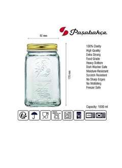 Pasabahce Pasabahce Homemade Jar (1000ml) -Turkey Made  - Image 2