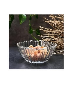 Pasabahce Pasabahce Aurora Glass Deep Bowl Set of 6 Pcs-(14cm *250ml) Turkey Made  - Image 3