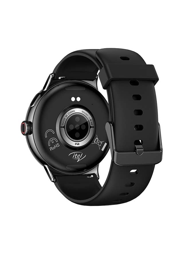 ITEL - 270 mAh Smartwatch N9 1.43" AMOLED AOD Display IP68 Waterproof, 100+ Sports Mode Health Monitor Bluetooth Calling Quick Reply Dark Chrome - Image 1