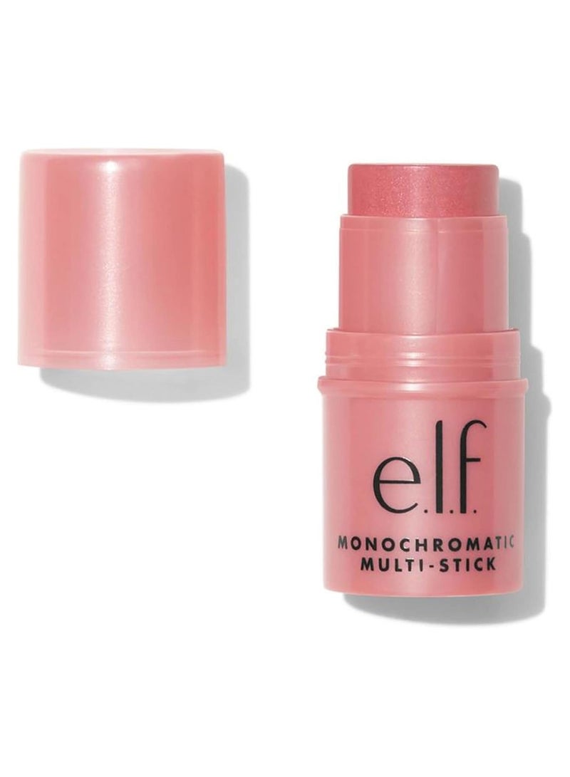 e.l.f. Monochromatic Multi Stick Eyes Lips Cheeks, Dazzling Peony,0.155 Ounce 81346, 4.4 g (Pack of 1) Multicolour  - Image 1