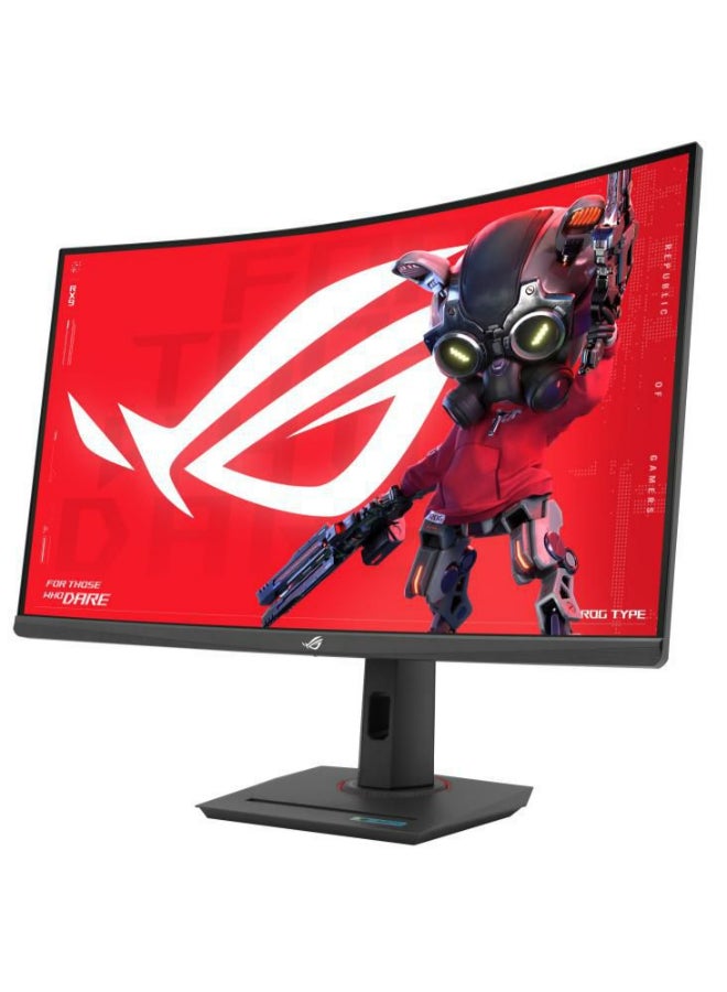 ASUS - ROG Strix XG32WCMS USB Type-C Gaming Monitor – 32-Inch (31.5 Viewable) 2560x1440, Curved, 280Hz (Above 144Hz), 1ms (GTG), Fast VA, Extreme Low Motion Blur Sync, USB Type-C, DisplayWidget Center, Tripod Socket, HDR | Black - Image 1