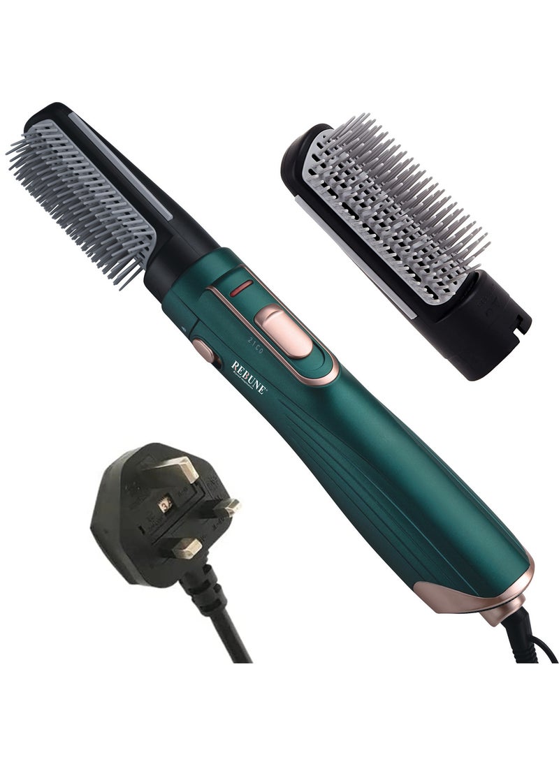 REBUNE RE-2025 Green 1200W Hair Dryer Brush  - Image 4