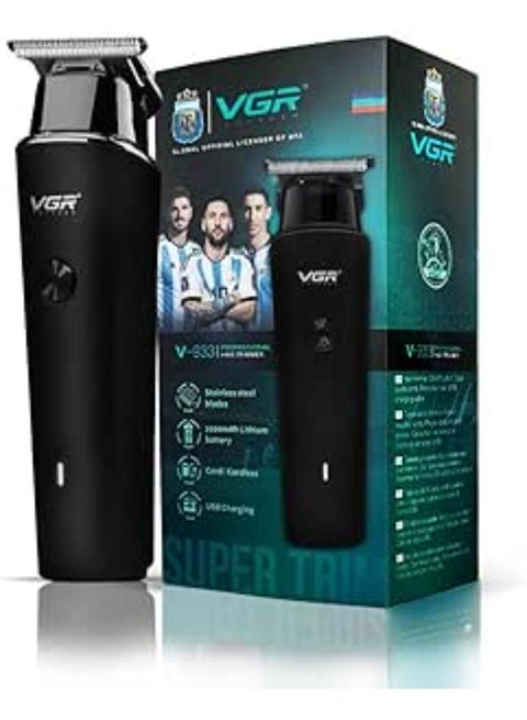V-933 Professional Corded & Cordless Hair Trimmer Runtime:500 minutes (Black)