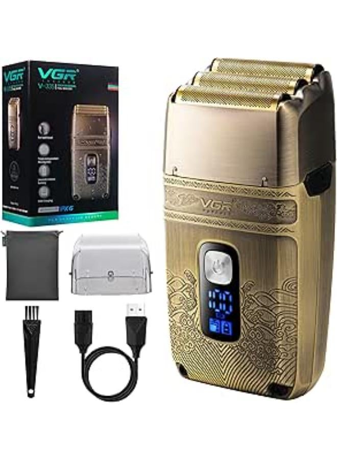 VGR V-335 Titanium Triple Foil Electric Beard Trimmer