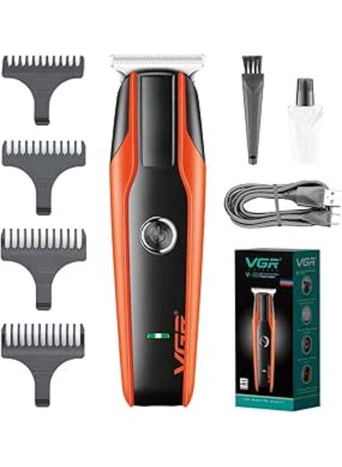 V-999 Professional Rechargeable Cordless Beard Hair Trimmer Kit with Dual Motor, Guide Combs Brush USB Cord for Men, Family or Pets Rechargeable Li-ion Battery 120 minutes Runtime