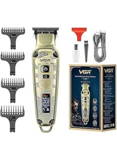V-901 Premium Metal Body Hair Clipper, LED Display, Metal Blade, Adjustable Taper Lever, 4 Guide Combs, 240 Minutes Runtime