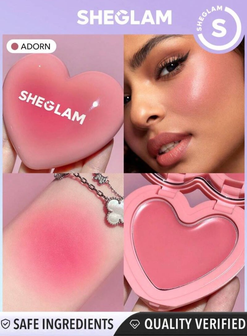 SHEGLAM - Playing Cupid Cream Blush- Adorn - Image 1