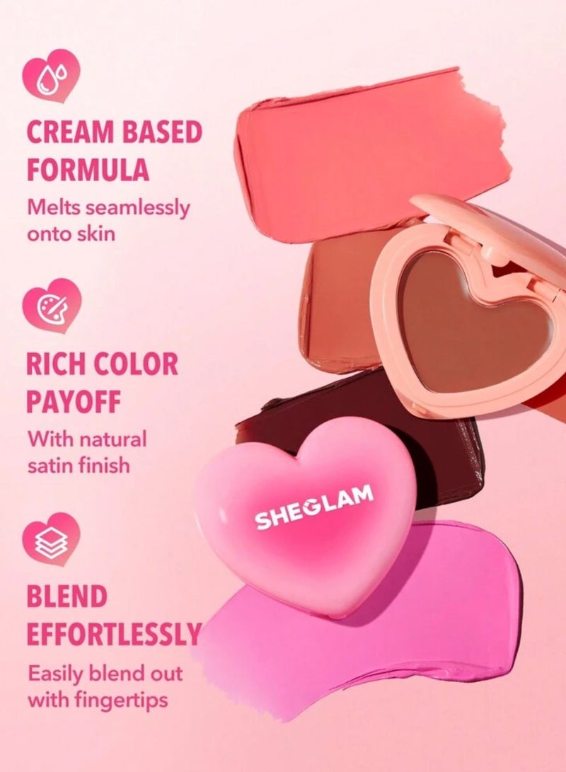 SHEGLAM Playing Cupid Cream Blush- Devotion - Image 5