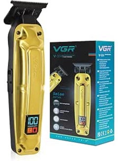 V-904 Professional Hair Clipper, Trimmer for men with DLC Coating Blade, Digital LED Display, Brushless motor, 4 Cutting Combs,250min Runtime,2000mAh Lithium Battery (Gold)