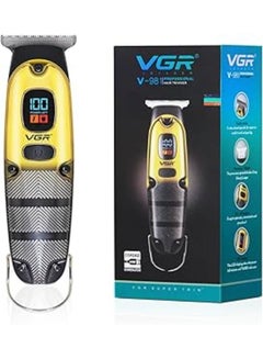 VGR V-981 Professional Hair Clipper Corded & Cordless with LED Display & Turbo Mode Function | Runtime: 150 min Trimmer for Men (Gold) 