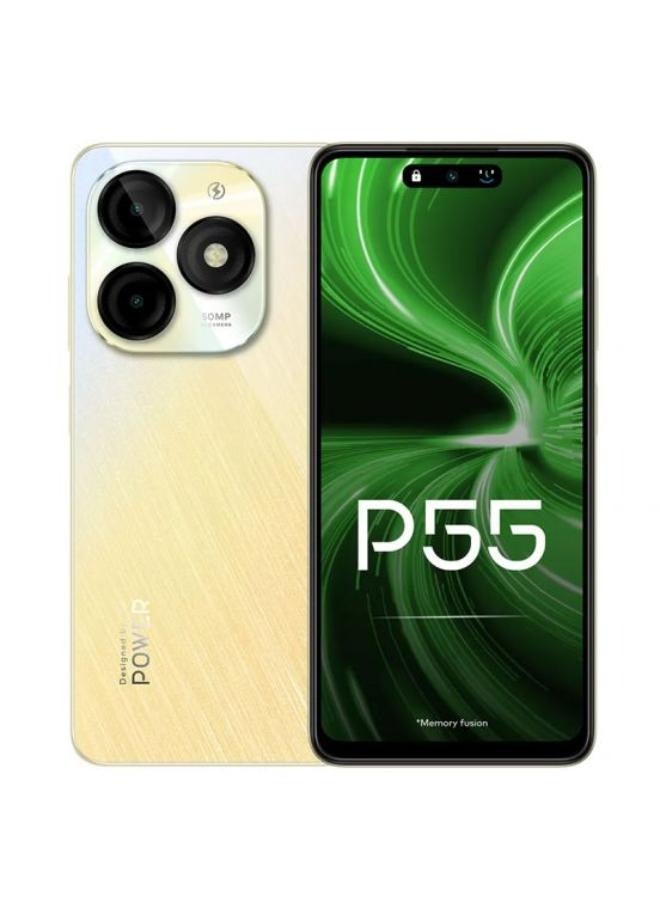 إيتيل P55 ثنائي الشريحة باللون الذهبي، 8 جيجابايت رام، 128 جيجابايت، 4G - Image 1