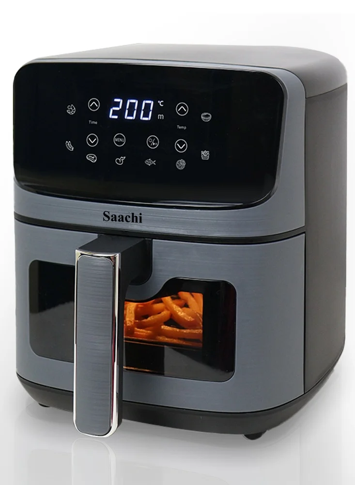 ساتشي 4.5L Air Fryer with 8 Preset Cooking Programs, Viewing Window, Timer and Temperature Control 4.5 L 1500 W NL-AF-4794-GY Grey