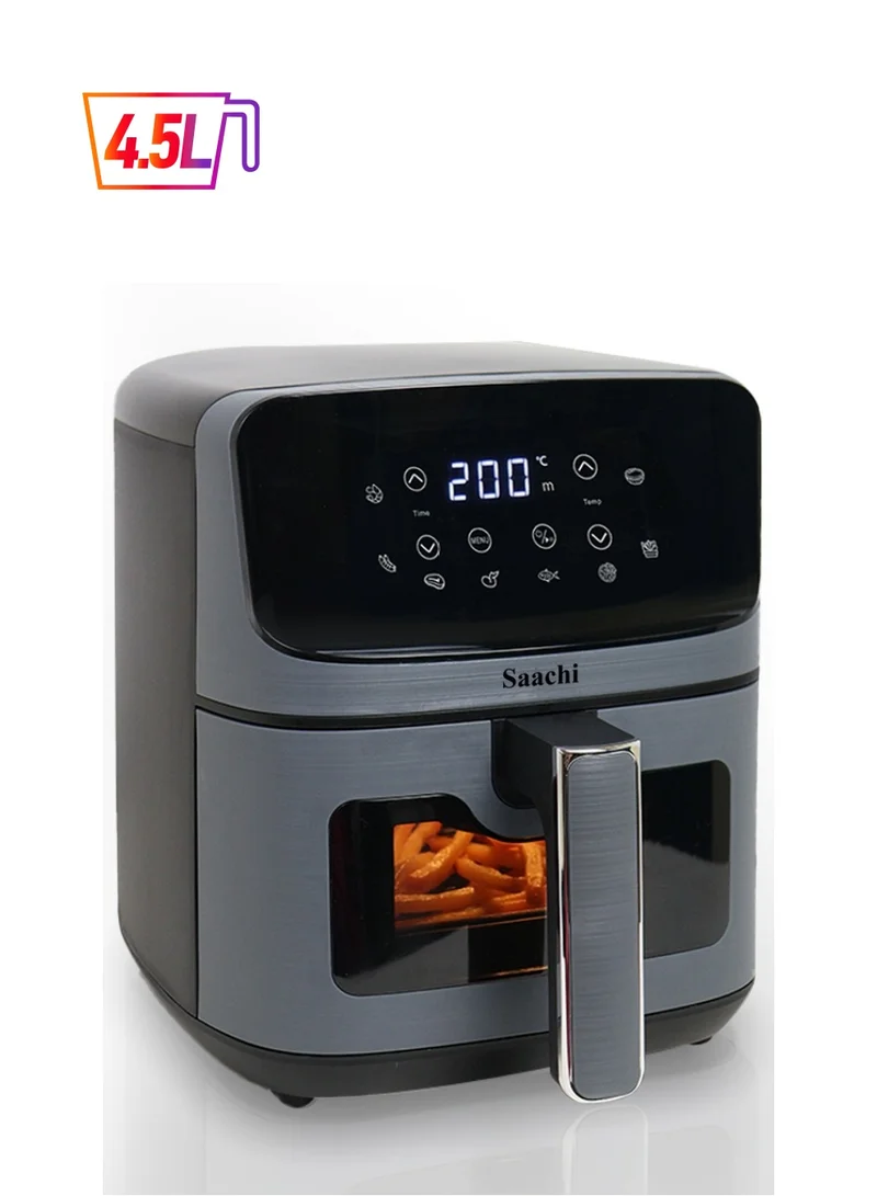 ساتشي 4.5L Air Fryer with 8 Preset Cooking Programs, Viewing Window, Timer and Temperature Control 4.5 L 1500 W NL-AF-4794-GY Grey
