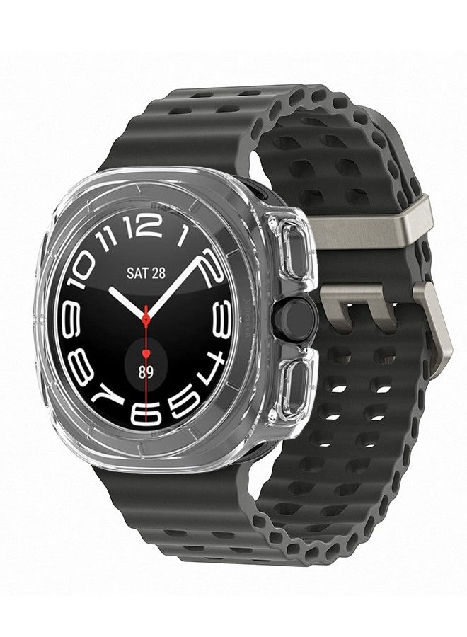 MARGOUN (for Samsung Galaxy Watch 7 Ultra) 2 Pack Case Hard PC Bumper Set Frame protection around The perimeter, not covering The screen Clear - Image 3