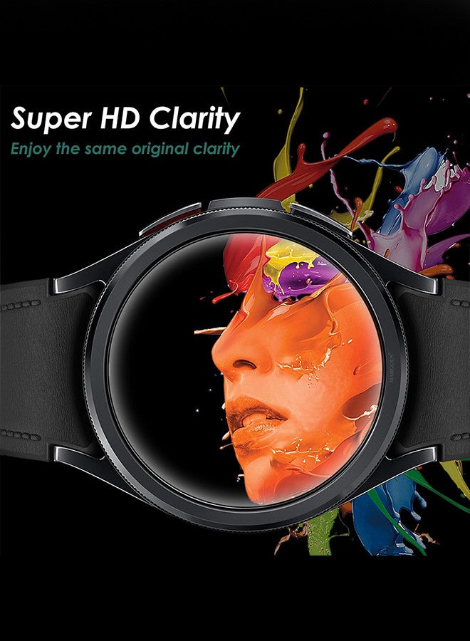MARGOUN (for Samsung Galaxy Watch 6 Classic 43mm) 2 Pack Screen Protector Tempered Glass Anti-Scratch 9H Ultra-thin Screen Protector Protective Film Cover Accessories Clear  - Image 5