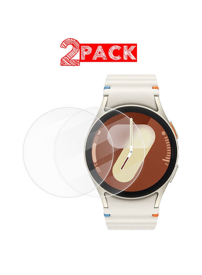 MARGOUN (for Samsung Galaxy Watch 7 44mm) 2 Pack Screen Protector Tempered Glass Anti-Scratch 9H Ultra-thin Screen Protector Protective Film Cover Accessories Clear - Image 1