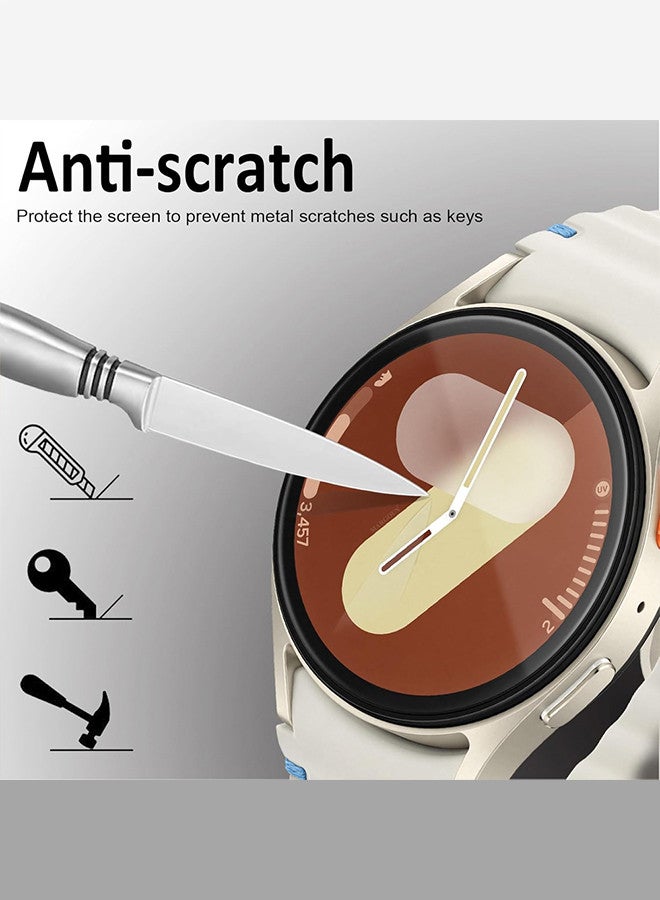 MARGOUN (for Samsung Galaxy Watch 7 44mm) 2 Pack Screen Protector Tempered Glass Anti-Scratch 9H Ultra-thin Screen Protector Protective Film Cover Accessories Clear - Image 4