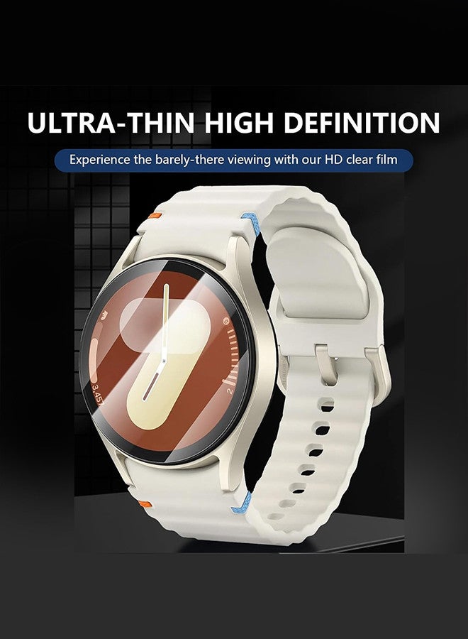 MARGOUN (for Samsung Galaxy Watch 7 44mm) 3 Pack Screen Protector Tempered Glass Anti-Scratch 9H Ultra-thin Screen Protector Protective Film Cover Accessories Clear  - Image 2