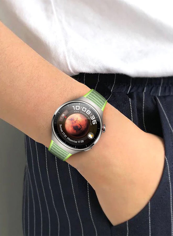 MARGOUN (Band Size 20mm) Nylon Sport Band Compatible with Samsung Galaxy Watch 3 41mm/Galaxy Watch 42mm/Active 40mm/Active 2 40mm 44mm Replacement Wristbands Watch Strap Light Green - Image 2