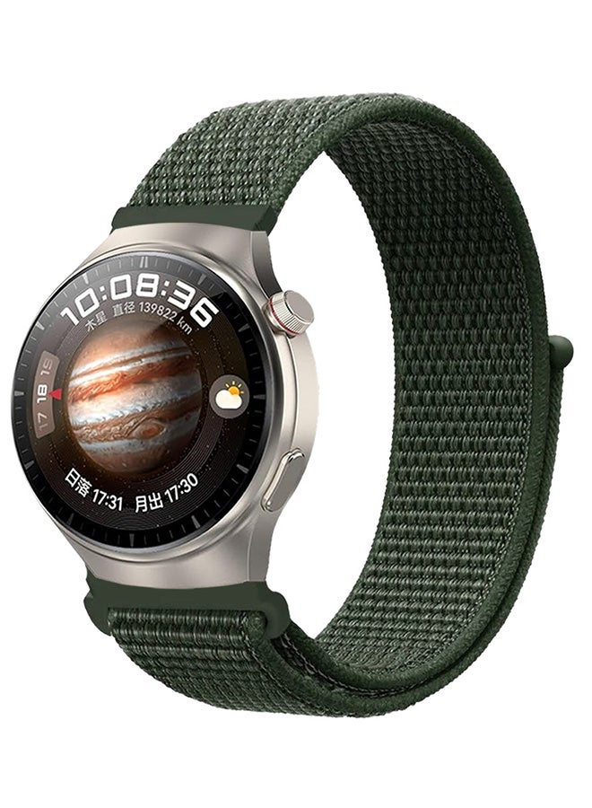 MARGOUN (Band Size 20mm) Nylon Sport Band Compatible with Samsung Galaxy Watch 3 41mm/Galaxy Watch 42mm/Active 40mm/Active 2 40mm 44mm Replacement Wristbands Watch Strap Dark Green - Image 1