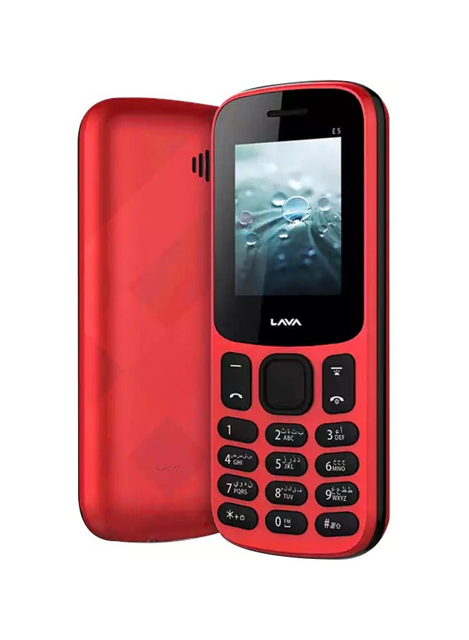 Lava - LAVA E5 Dual Sim, 2G V2- Red - Image 1