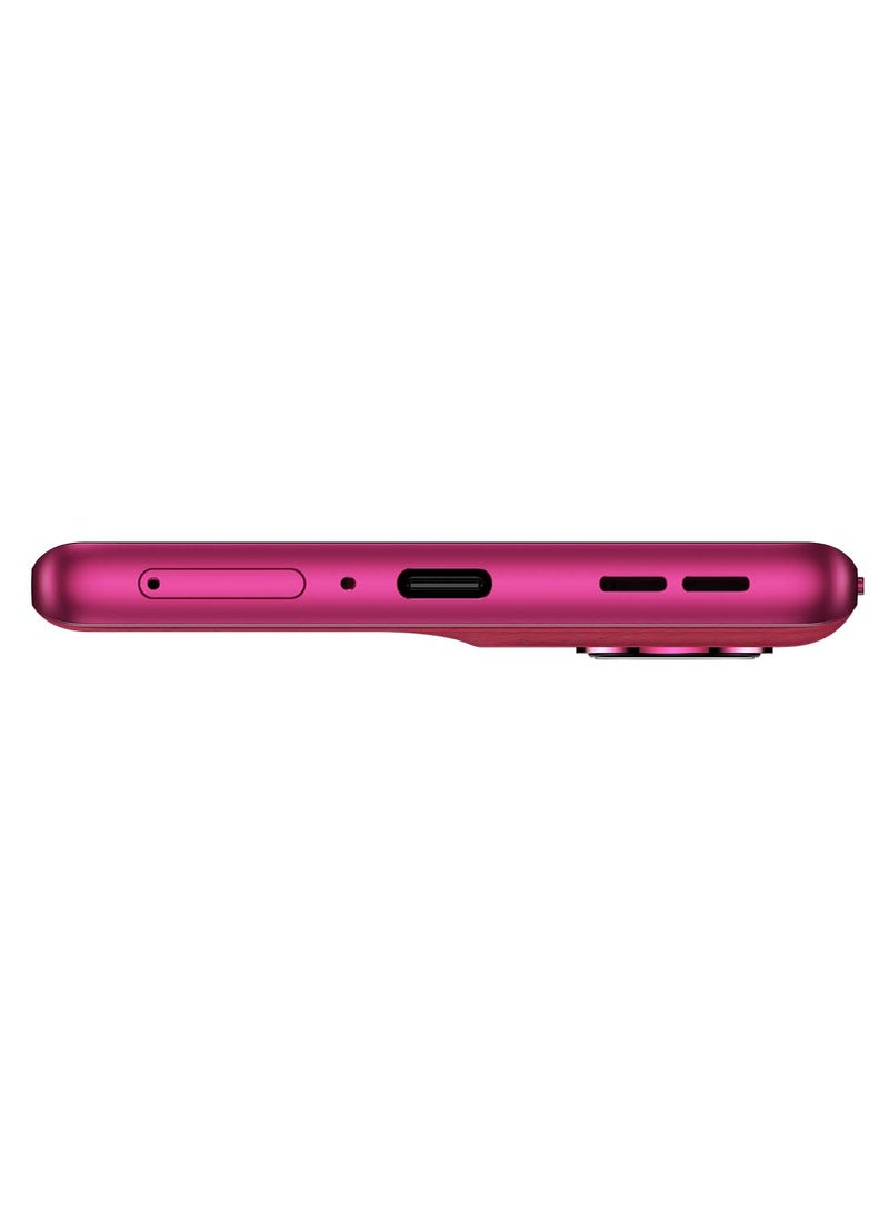 Motorola - Edge 50 Fusion Dual SIM Hot Pink 12GB RAM 512GB 5G - Middle East Version With Motorola Buds 105 - Image 1
