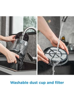 Midea Vacuum Cleaner Bagless Canister 2L Dust Capacity With HEPA Filter, Easy Emptying, 200W Suction power, Washable Filter For Pet Hair, Carpet, Tile, Hard Floor 2 L 1800 W MC08MEWH White  - Image 5