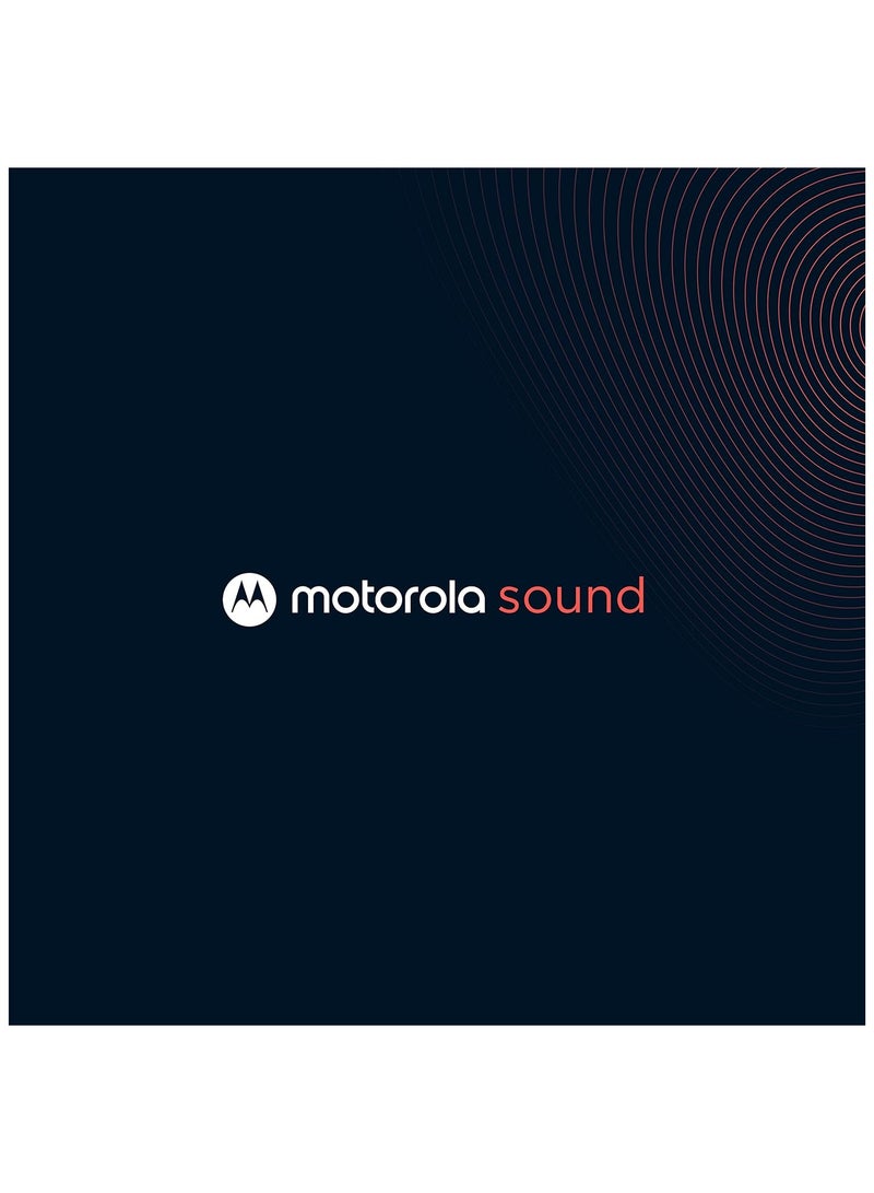 Motorola - Sound Moto Buds 120 | Wireless Earphones | Bluetooth | Waterproof and Sweatproof | Touch and Voice Control White - Image 1