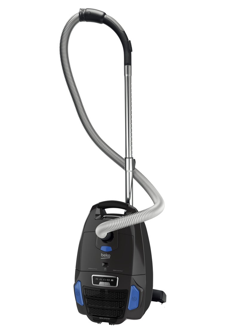Beko - Bagged Vacuum Cleaner - 2400 Watts - 4 Liters Dust Bin - HEPA12  Filter - Telescopic Tube 4 L 2400 W 8916663200 Black & Blue - Image 1