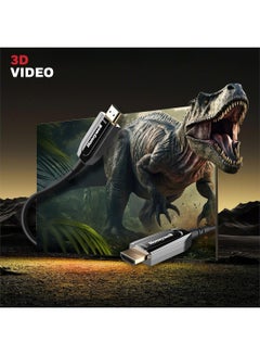 Honeywell HDMI AOC 2.1 Complaint , 10 Meter, 48GBPS, Supports UHD Resolution of 8K@60Hz, Male-to-Male, High-Speed Fiber Optics Cable, Compatible with TV, Gaming Console, etc. Black  - Image 4