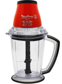 Moulinex XXL Chopper 500 Watt 1.5 Liter Stainless Steel Blades Made in Turkey DJ4705EG 1.25 L 500 W DJ4705EG Red  - Image 1