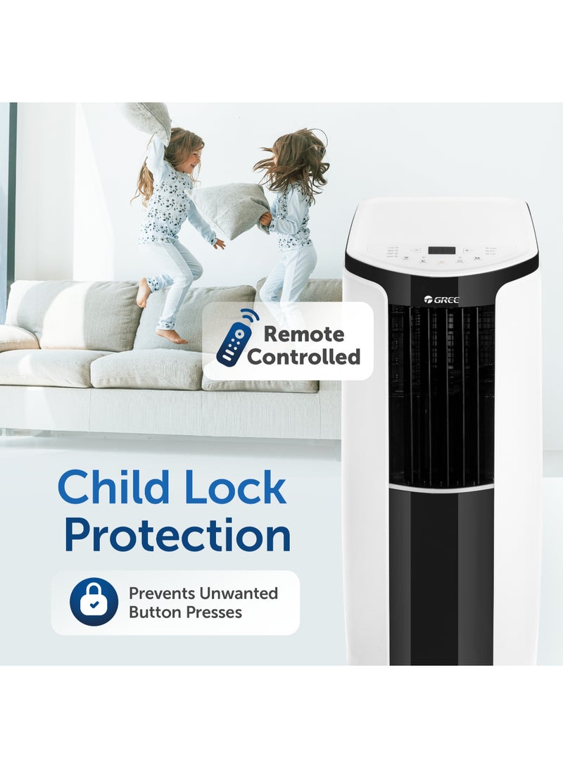 GREE - Portable Air Conditioner 1.0 Ton With Rotary Compressor, R410A - Cmatic-S12C1 - 5 Years Full Parts Warranty Cmatic-S12C1 White - Image 1