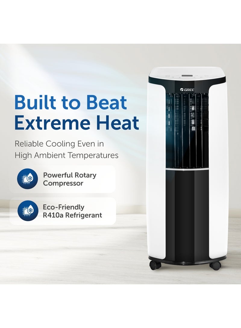 GREE - Portable Air Conditioner 1.0 Ton With Rotary Compressor, R410A - Cmatic-S12C1 - 5 Years Full Parts Warranty Cmatic-S12C1 White - Image 1