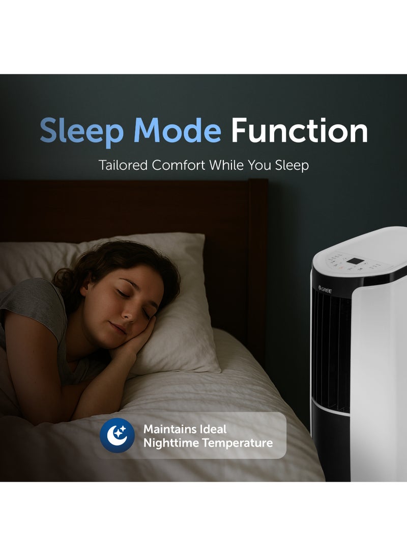 GREE - Portable Air Conditioner 1.0 Ton With Rotary Compressor, R410A - Cmatic-S12C1 - 5 Years Full Parts Warranty Cmatic-S12C1 White - Image 1