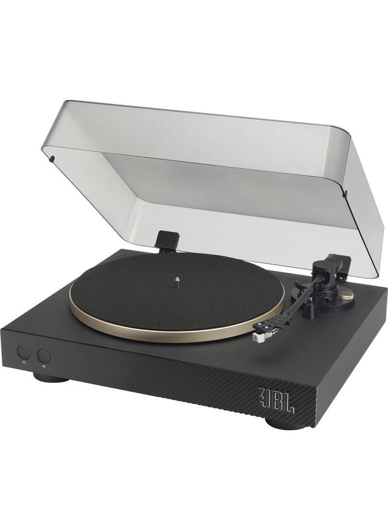 JBL Spinner Bluetooth With AptX HD Turntable/ Record Player, DC Belt Drive JBLSPINNERBTGLDEU Black/Gold  - Image 4