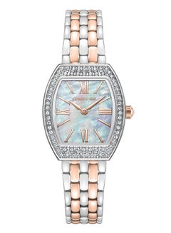 CERRUTI 1881 Women's Cerruti 1881 Ladies Stainless Steel & Rose Gold Two-Tone White Mother of Pearl Dial Watch  - Image 1