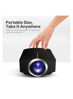 Wownect Mini Projector, LED Portable Projector Full HD 1080P Supported, Phone Projector for Kids Home Theater Compatible with Smartphone, Laptop YG500 Basic Black  - Image 4