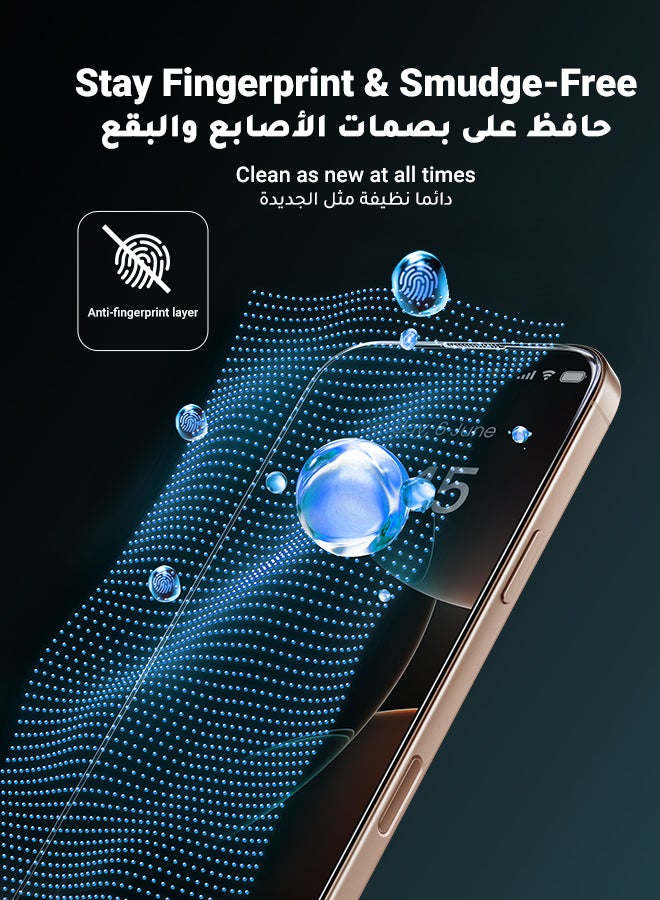Ugreen - 2 Pack iPhone 16 Pro Max Screen Protector With Auto Alignment Kit HD Free Hand Easy Installation Frame Military-Grade Protection Scratch Resistant Anti-Fingerprint Bubble Free 9H Tempered Film Clear - Image 1