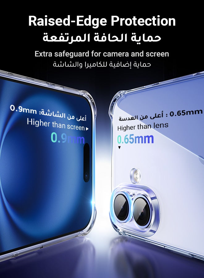 Ugreen iPhone 16 Plus Case Soft Skin-friendly TPU Material For Delay Yellowing, Drop-resistant Scratch Resistant Protective Cover  Easy to Installment and Uninstall Water-Proof Super Slim Fitted iPhone Case Cover Clear  - Image 4