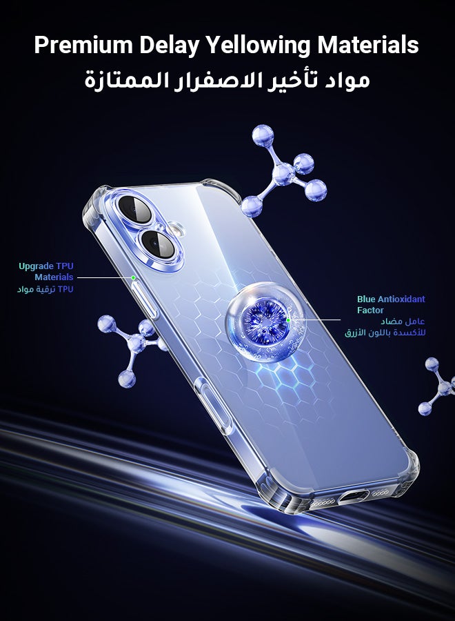 Ugreen - iPhone 16 Plus Case Soft Skin-friendly TPU Material For Delay Yellowing, Drop-resistant Scratch Resistant Protective Cover  Easy to Installment and Uninstall Water-Proof Super Slim Fitted iPhone Case Cover Clear - Image 1