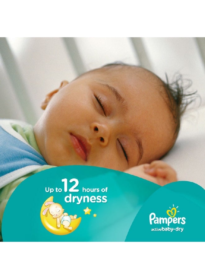 Pampers Mega Pack Junior Active Baby-Dry Diapers White Size-5 43.4 x 11 x 26.4 cm 11501325 - Image 2