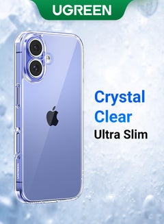 يو جرين جراب أيفون 16, iCrystal التكنولوجيا, حماية من السقوط بدرجة عسكرية, غطاء أيفون 16 نحيف مع مصد واقٍ مقاوم للصدمات ومضاد للخدش وبصمات الأصابع، جراب ١٦مقاس 6.1 بوصة  - Image 1