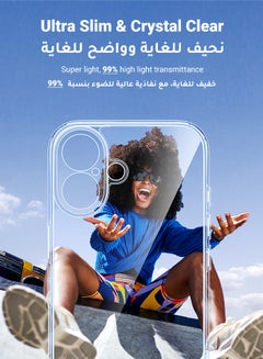 يو جرين جراب أيفون 16, iCrystal التكنولوجيا, حماية من السقوط بدرجة عسكرية, غطاء أيفون 16 نحيف مع مصد واقٍ مقاوم للصدمات ومضاد للخدش وبصمات الأصابع، جراب ١٦مقاس 6.1 بوصة  - Image 3
