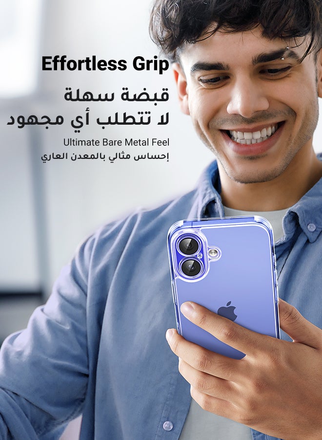 يو جرين - جراب أيفون 16 بلس, iCrystal التكنولوجيا, حماية من السقوط بدرجة عسكرية, غطاء أيفون 16 بلس نحيف مع مصد واقٍ مقاوم للصدمات ومضاد للخدش وبصمات الأصابع، جراب ١٦ بلس مقاس 6.7 بوصة - Image 1