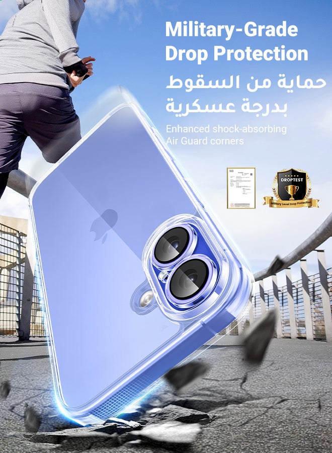 يو جرين - جراب أيفون 16 بلس, iCrystal التكنولوجيا, حماية من السقوط بدرجة عسكرية, غطاء أيفون 16 بلس نحيف مع مصد واقٍ مقاوم للصدمات ومضاد للخدش وبصمات الأصابع، جراب ١٦ بلس مقاس 6.7 بوصة - Image 1