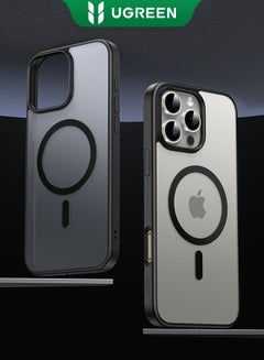 Ugreen iPhone 16 Pro Max Case Magsafe, Strong Magnetic, Never Yellow, iPhone 16 Pro Max Cover Case, Military-Grade Protection, Matte Back, Shockproof Bulid-in corner, Magnet Phone Case For iPhone 16 Pro Max Black  - Image 1